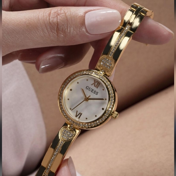Guess Accessories - Women's Analog Gold-Tone Stainless Steel Watch 27mm Women New